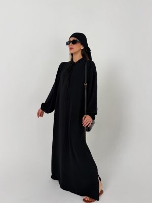 שמלת ליזי+כיסוי שחורה