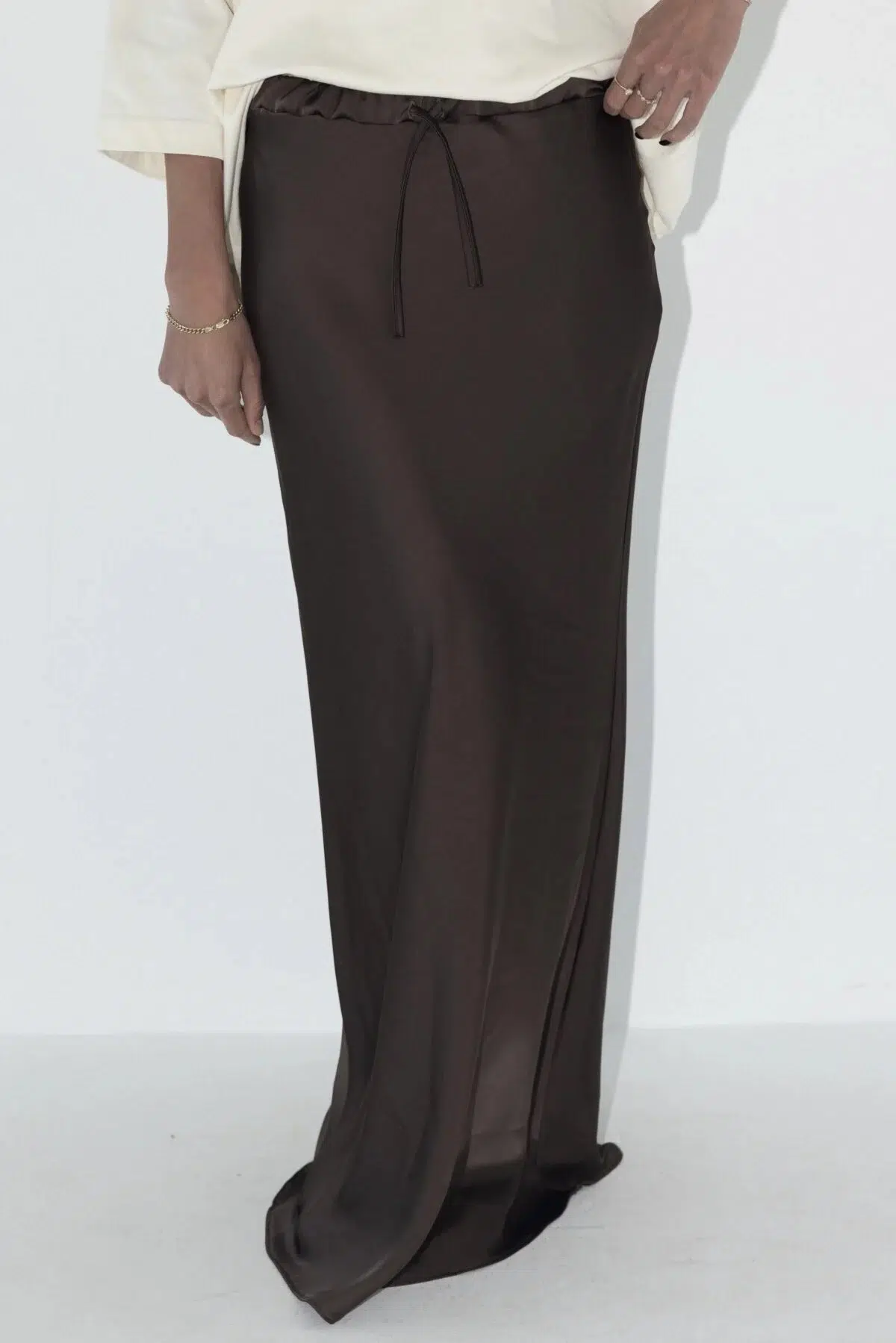 חצאית מורגן חומה – תמונה 2