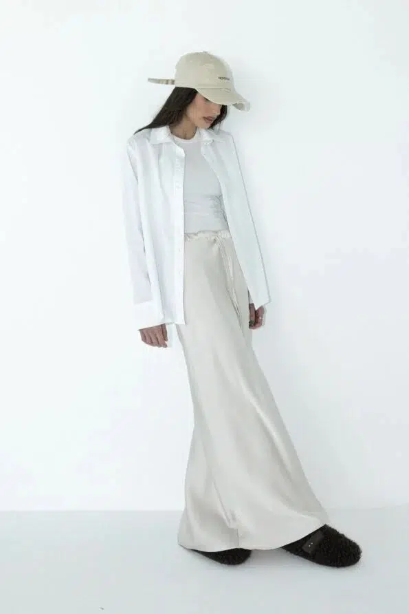 חצאית מורגן בז – תמונה 3