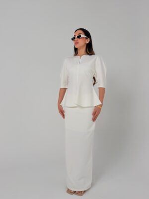 חליפת מחטב בלון לבנה