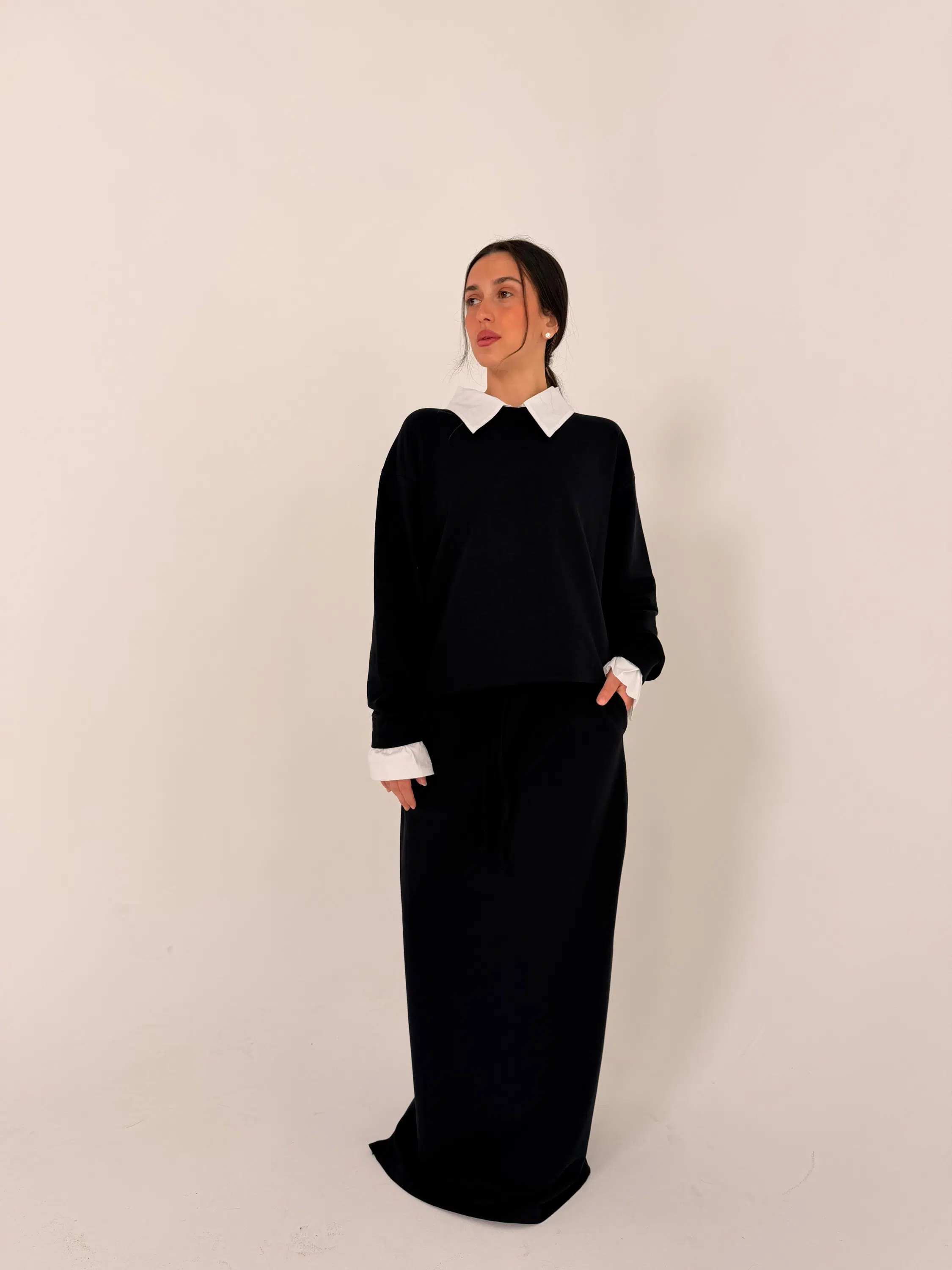 חליפת פרקל שחורה